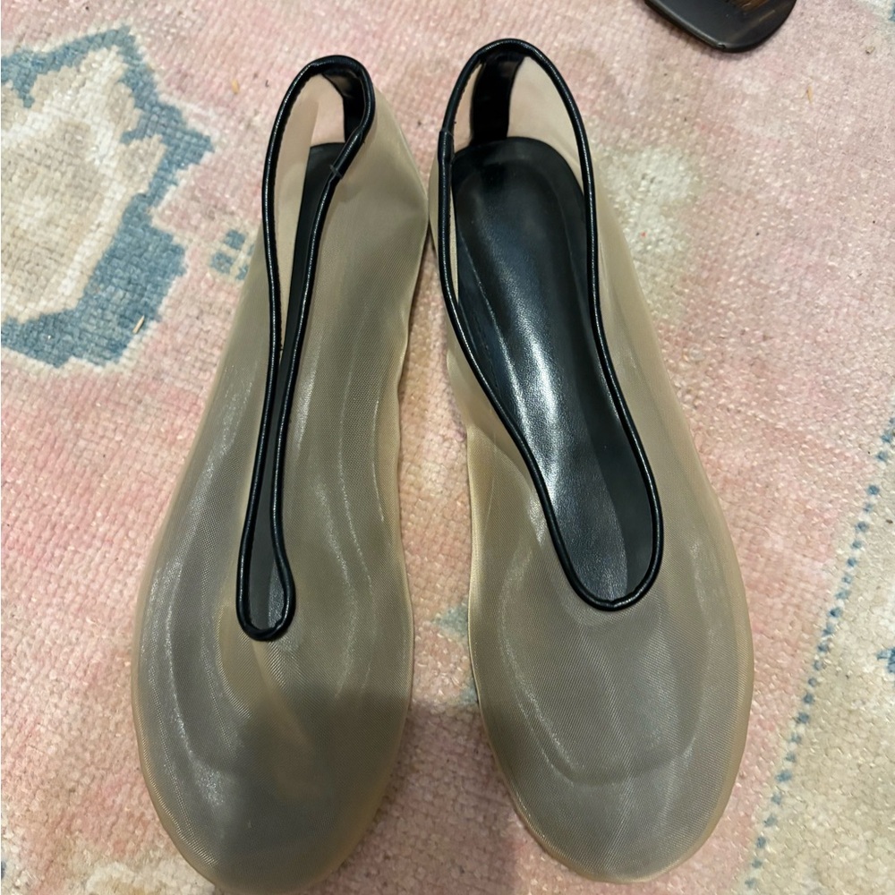 Sheer ballet flats